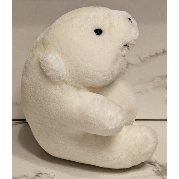 Vintage 1993 Coca Cola Polar Bear Plush White Stuffed Animal Toy 7" - Picture 2 of 5